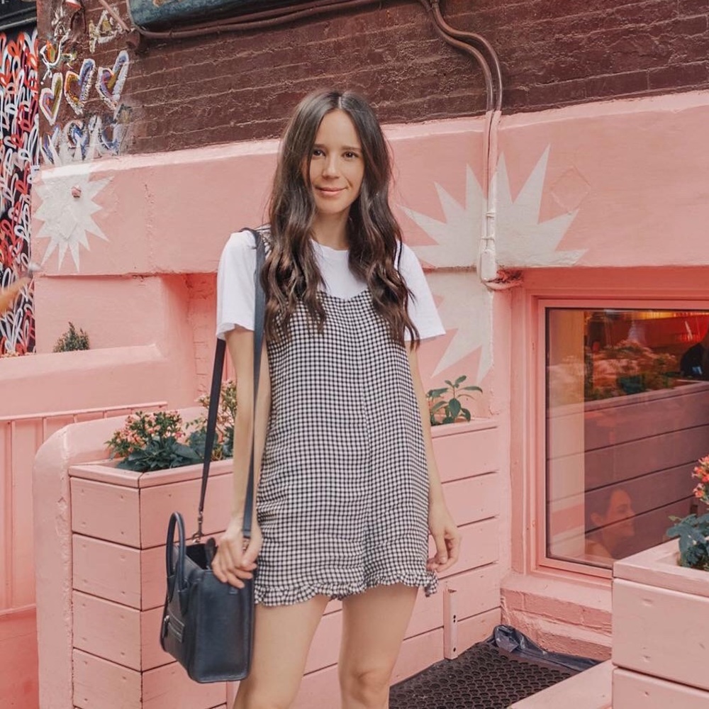 Checkered romper